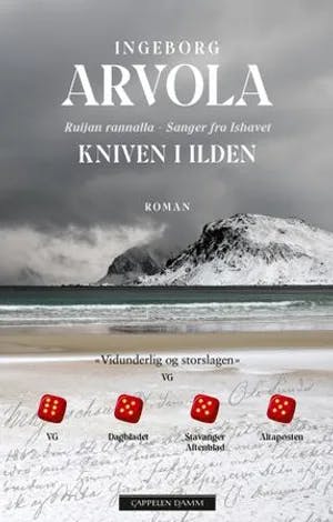 Omslag: "Kniven i ilden" av Ingeborg Arvola