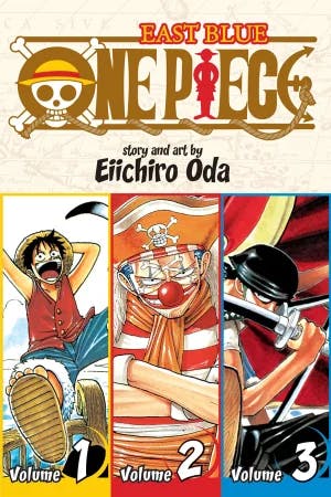 Omslag: "One Piece : East Blue. 1,2,3" av Eiichiro Oda