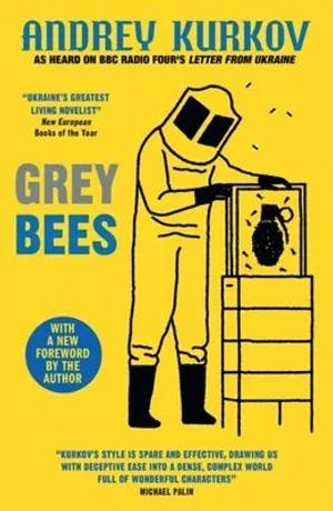 Omslag: "Grey bees" av Andrej Kurkov