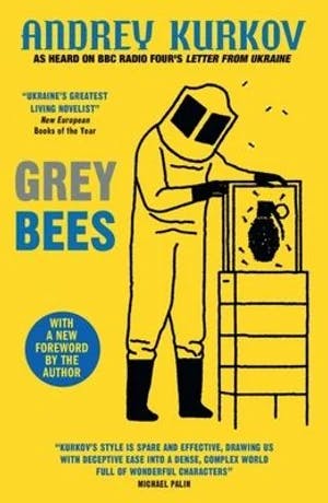 Omslag: "Grey bees" av Andrej Kurkov