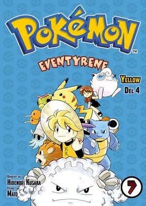 Omslag: "Pokémon-eventyrene : Del 4 : yellow" av Hidenori Kusaka