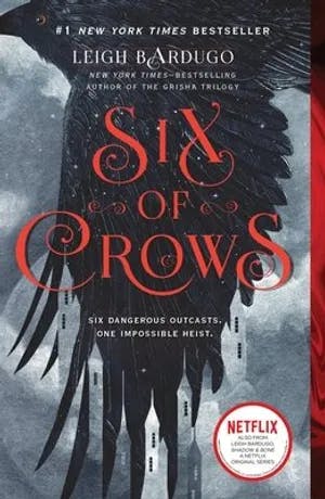 Omslag: "Six of crows" av Leigh Bardugo