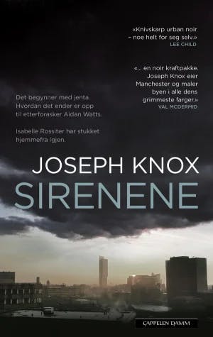 Omslag: "Sirenene. 1" av Joseph Knox